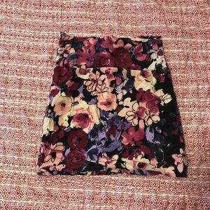 Flower pencil skirt
